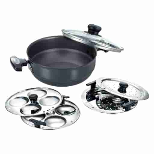 Prestige 30610 Hard Anodized Multi Kadai, 220 mm