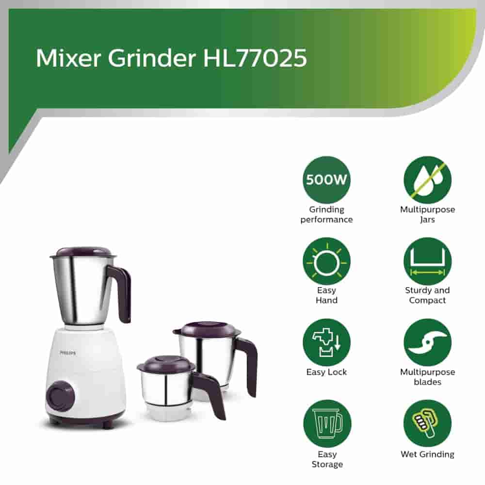 500W 2 Jar Mixer Grinder HL7506