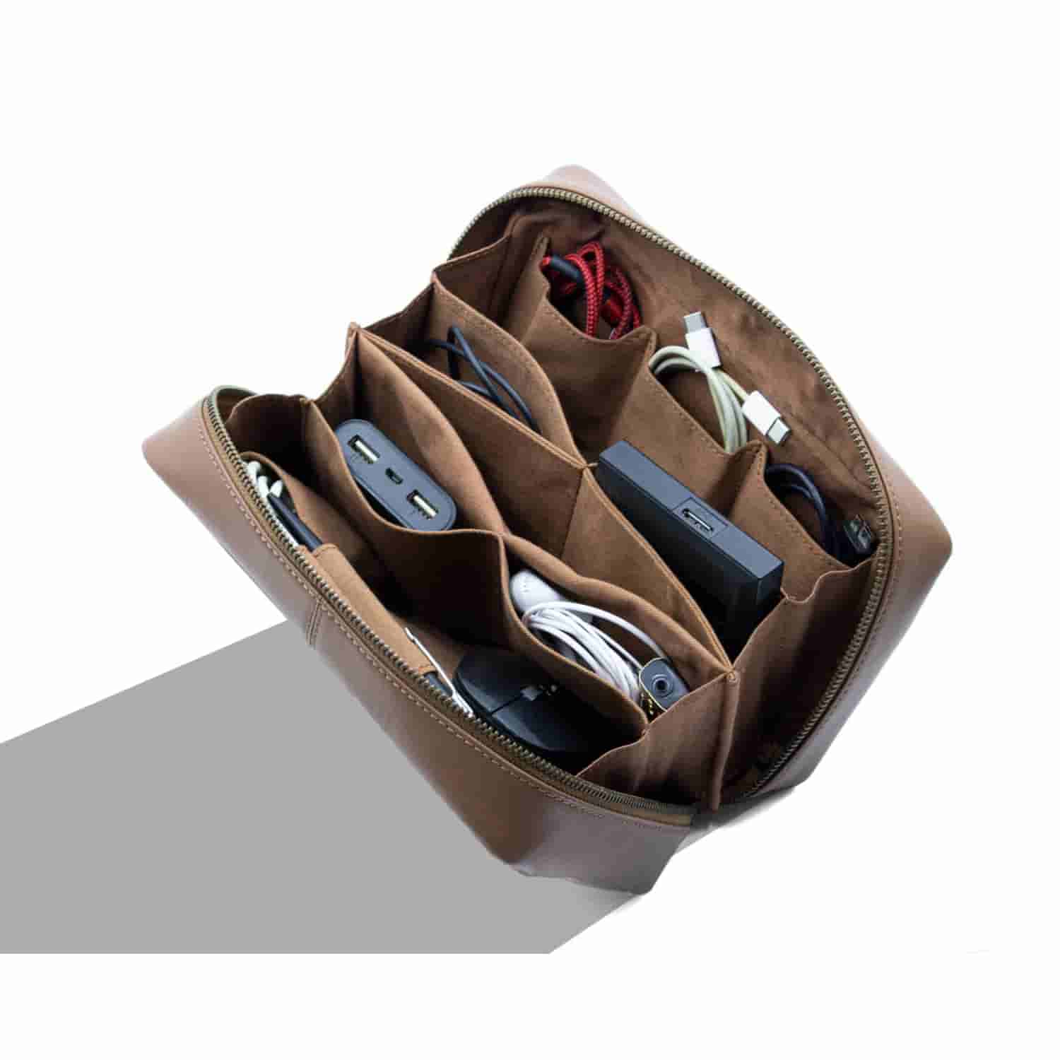 Leather Chef Tech Pouch Blue