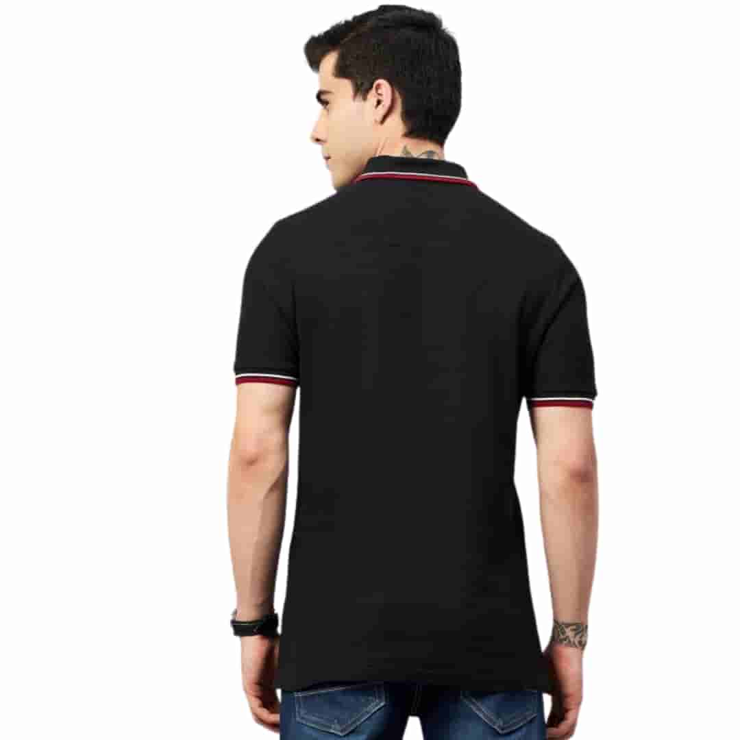 Marks & Spencer Black Polo T-Shirt - Classic and Comfortable