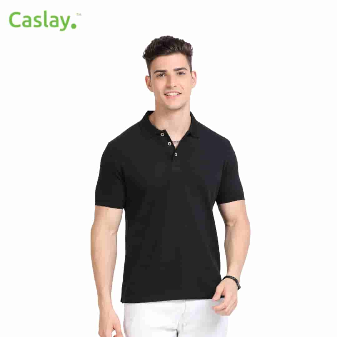 Caslay Polo T-Shirt - Black