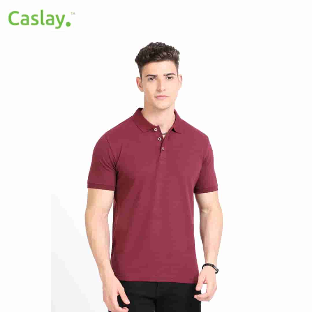 Caslay Polo T-Shirt - Maroon