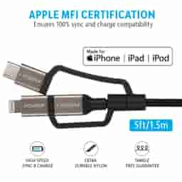 Powerup Stay Charged 3 In 1 Multiple USB Charging Cable