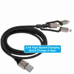 Powerup Stay Charged 3 In 1 Multiple USB Charging Cable