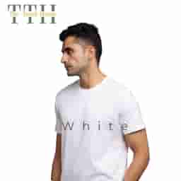 TTH PimaRound Neck T Shirt White