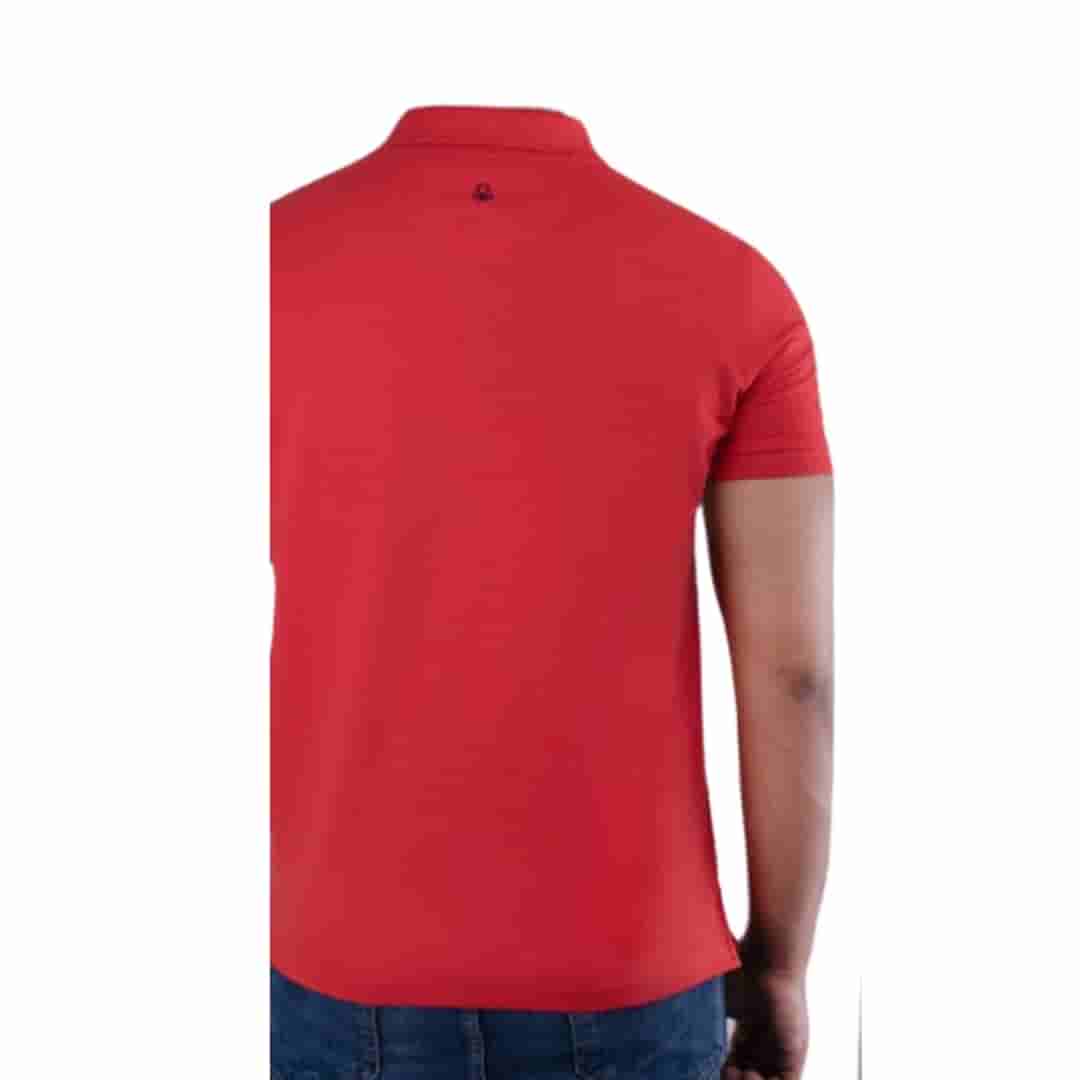 United Colors of Benetton Men's Red Polycotton Polo T-Shirt