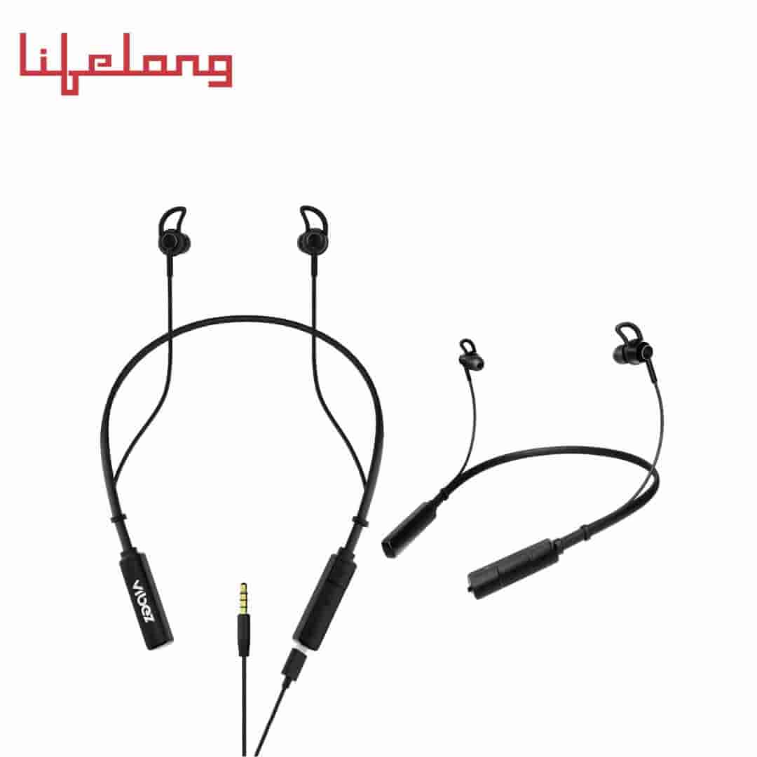 Vibez by Lifelong 2-in-1 Wireless & Wired Earphones