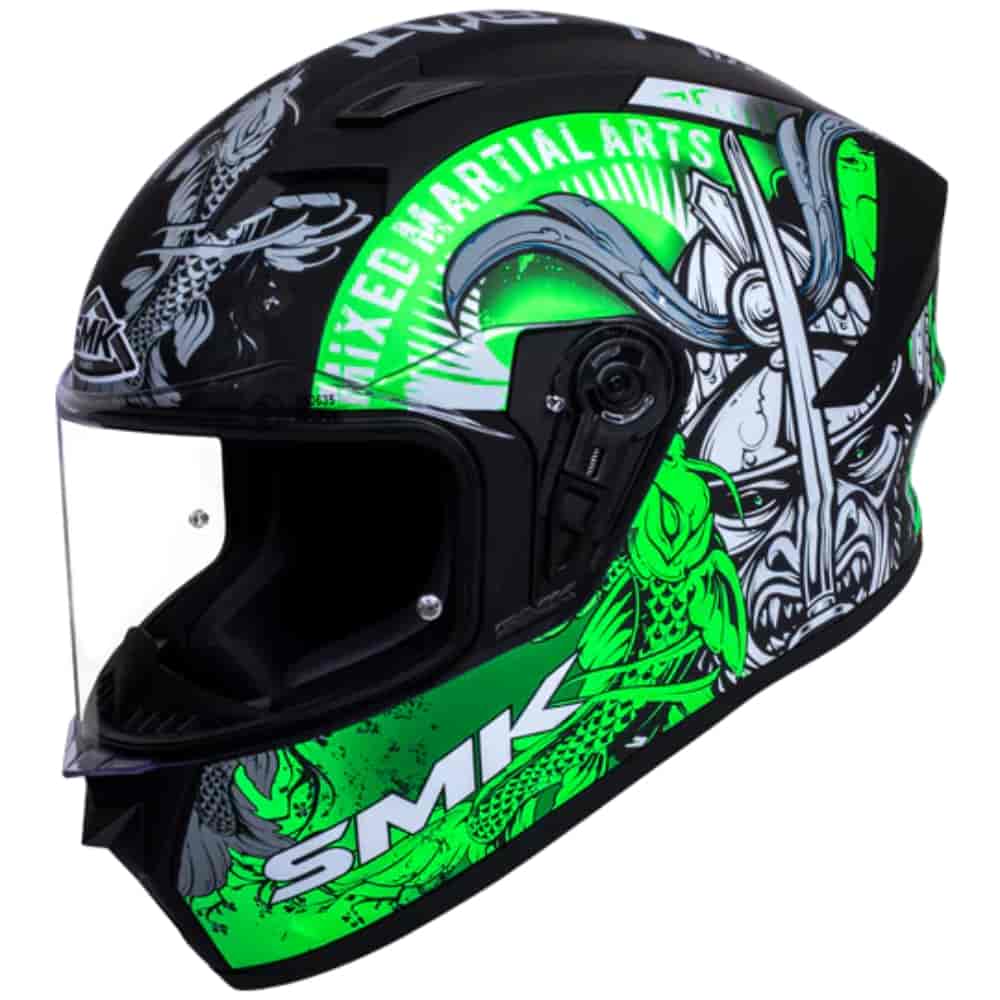 SMK STELLAR SAMURAI GRAPHICS HELMET MA268 L PF HELMET