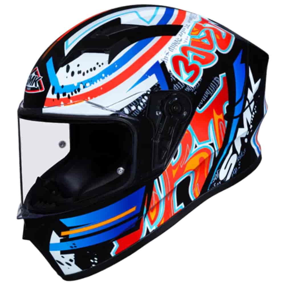 SMK STELLAR HELMET GRAFFITI GRAPHICS GL237 L PF HELMET