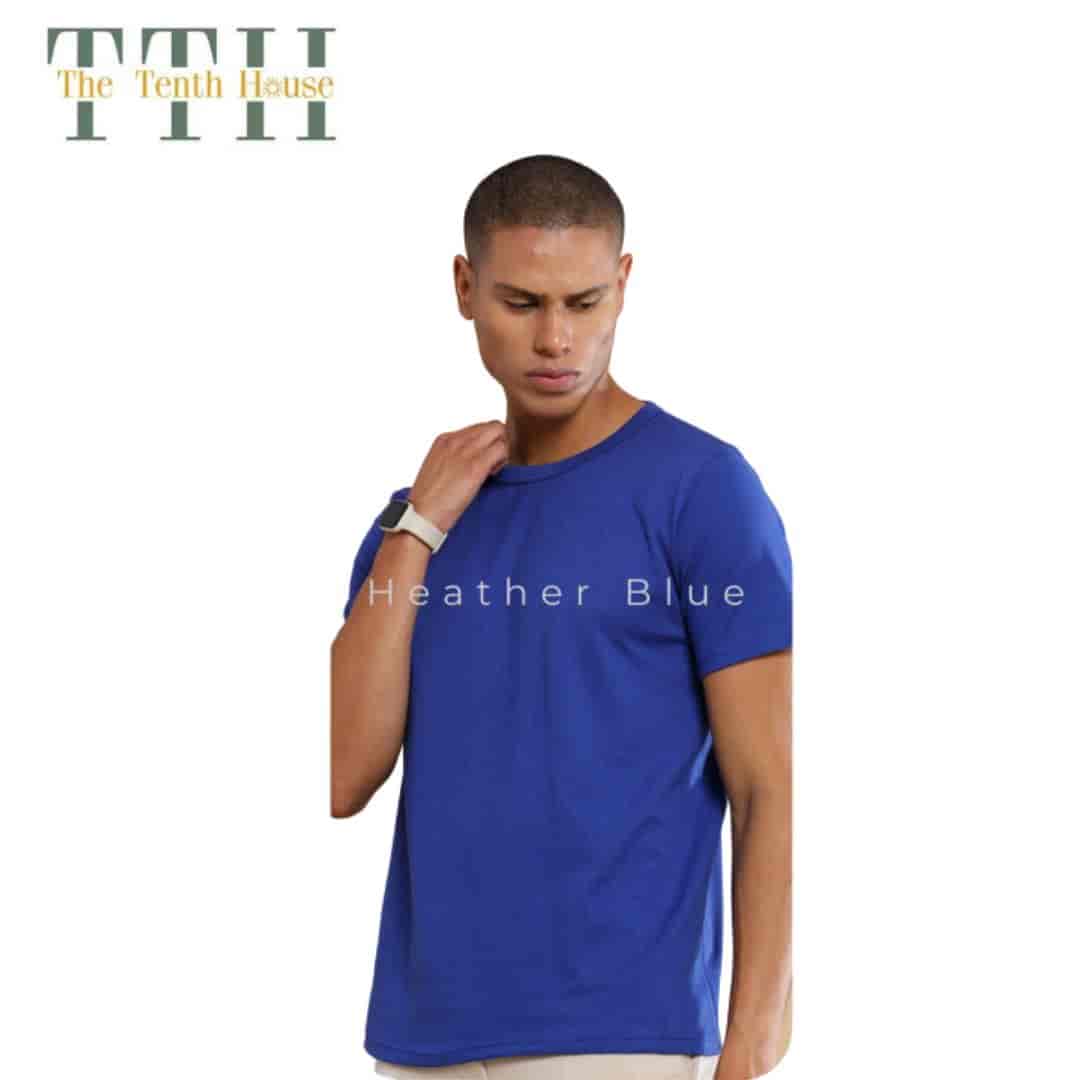 TTH 3D Crew Round Neck T shirt Blue