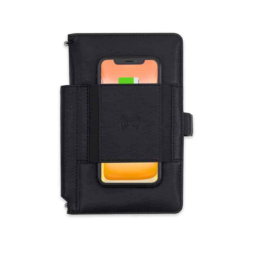 Pennline Superbook-Mini Organiser Wireless Charging with Power Bank Black