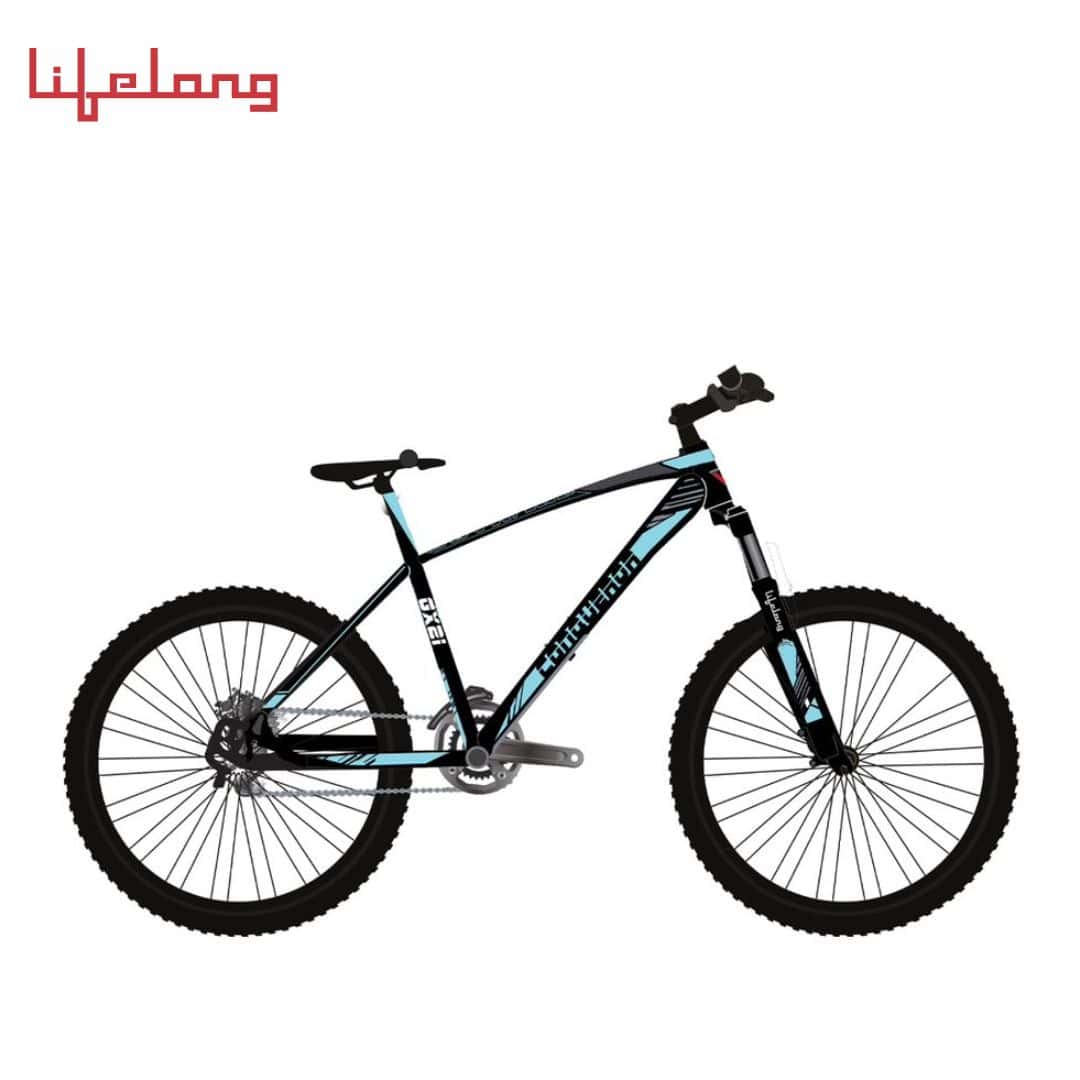 Lifelong LLBC2792 Geared Cycle with Dual Disc Suspension, 21 Shimano Gear (Conqueror GX21 ) |27.5 T Mountain Cycle | Ideal for: Adults | Frame Size: 18"|Ideal Height : 5 ft 6 inches+|85% Assembled (Easy Self-Assembly)