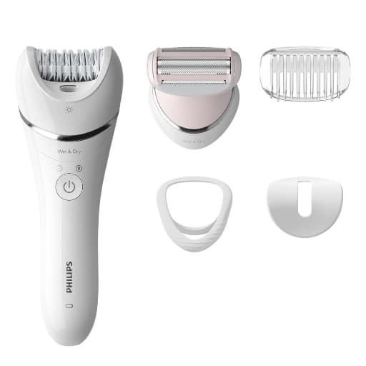Philips BRE710 Rechargeable Cordless Epilator (White)