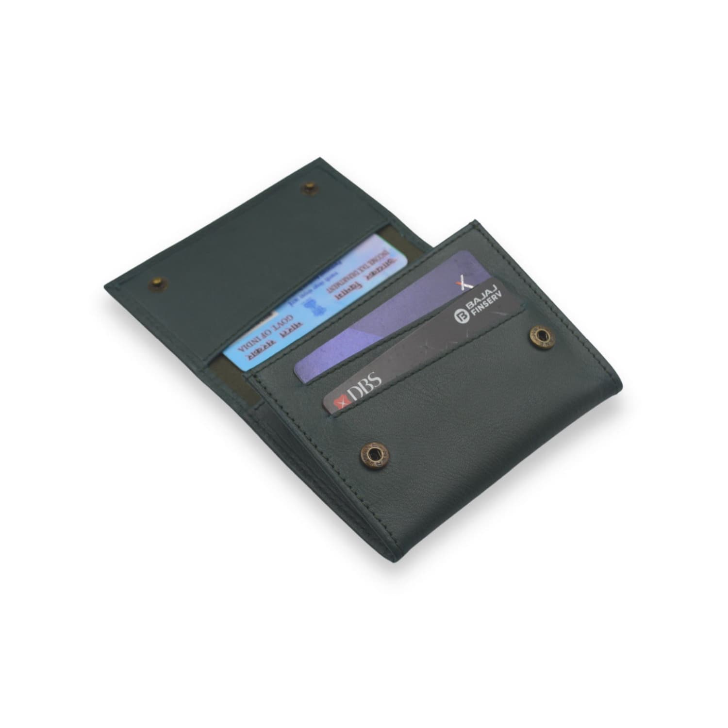 Leather Chef Discovery Wallet Army Green