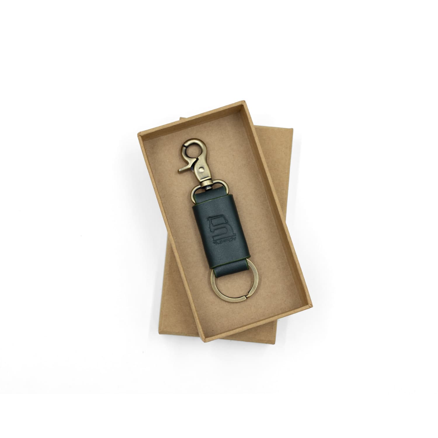 Leather Chef Leather Key Loop (Army Green)