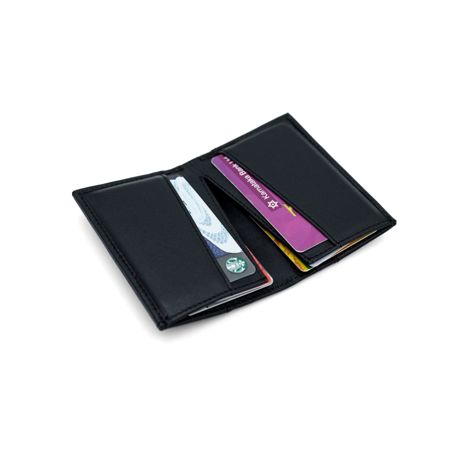 Leather Chef Mini Wallet Black