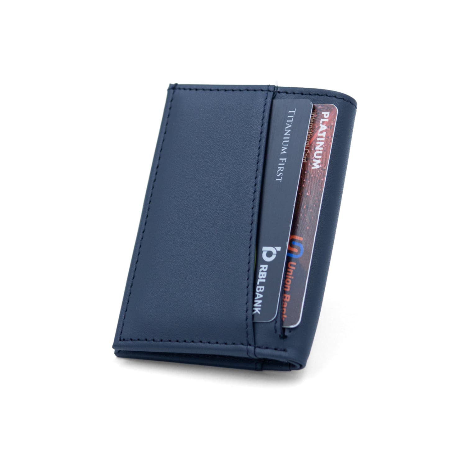 Leather Chef Mini Wallet Midnight Blue