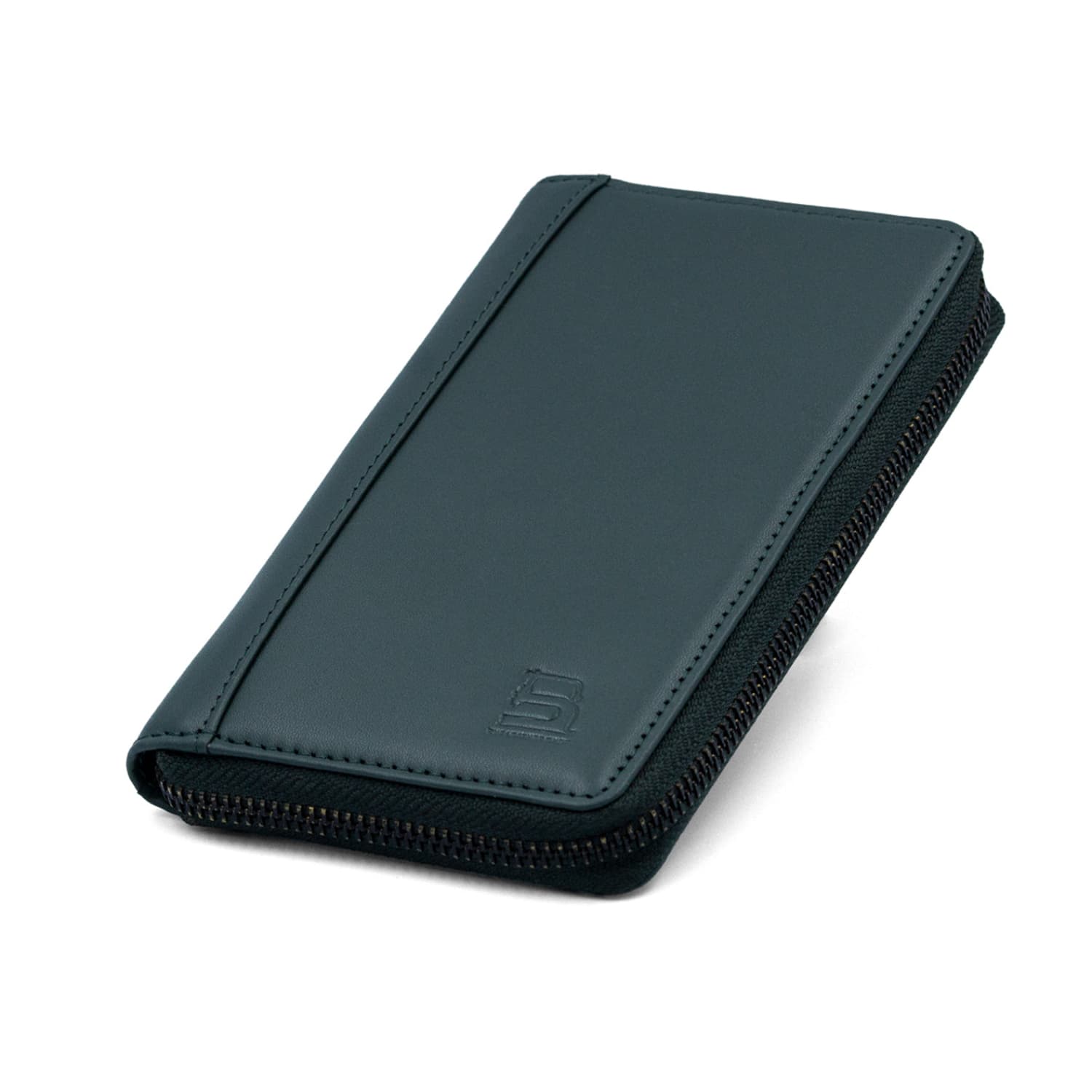 Leather Chef Noble Mobile Clutch Army Green