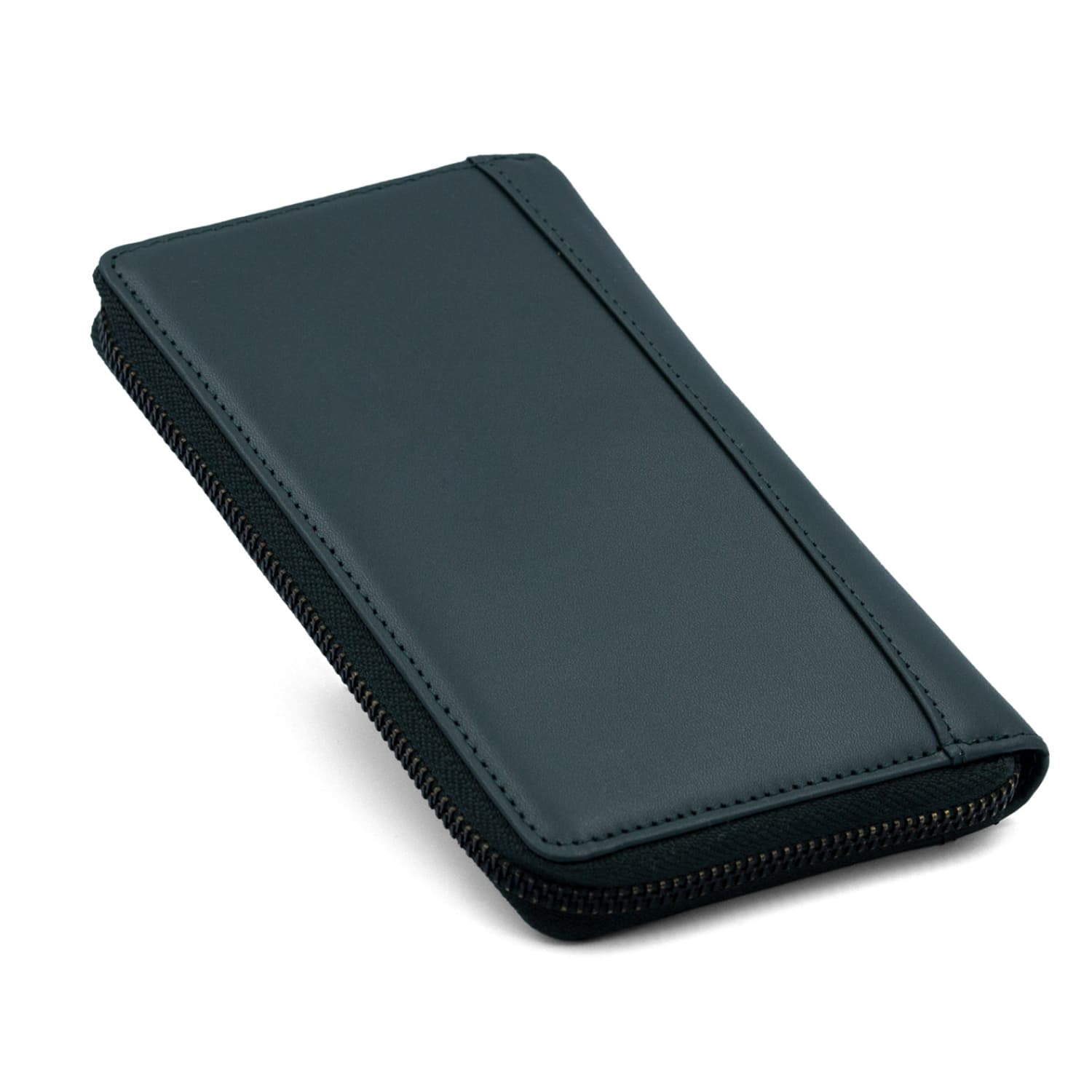 Leather Chef Noble Mobile Clutch Army Green