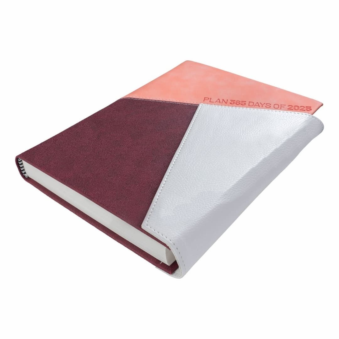 Anupam Slant Diary 2025 B5 (80 GSM) Burgundy