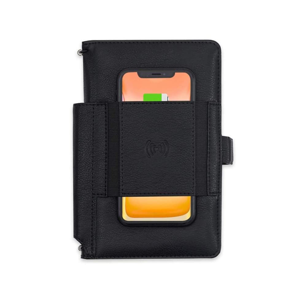 Pennline Superbook-Mini Organiser Wireless Charging with Power Bank Black