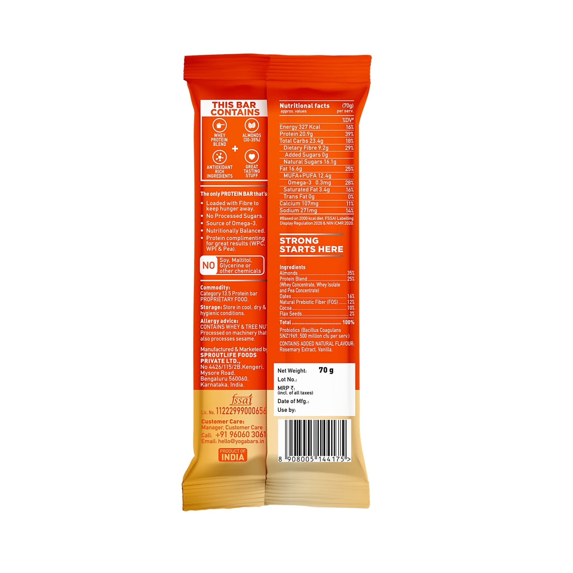 20g NAS Protein Bar - Almond Fudge - 70g