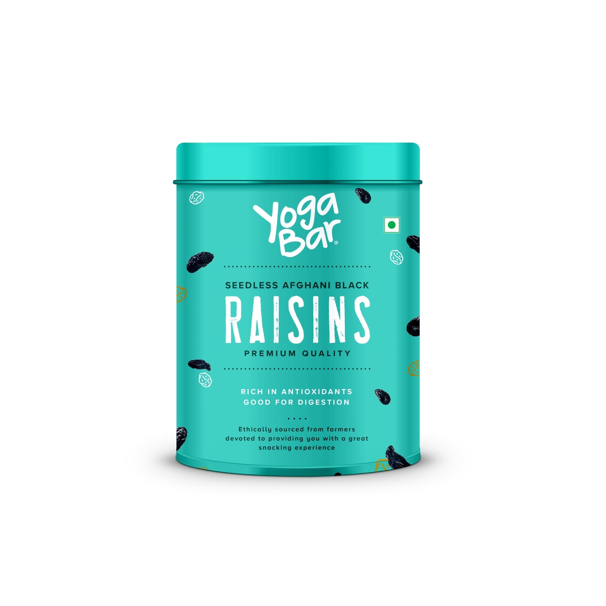 Seedless Afghani Black Raisins in Tin Jars - 100g