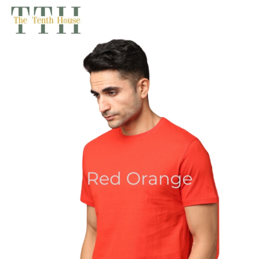 TTH PimaRound Neck T Shirt Red