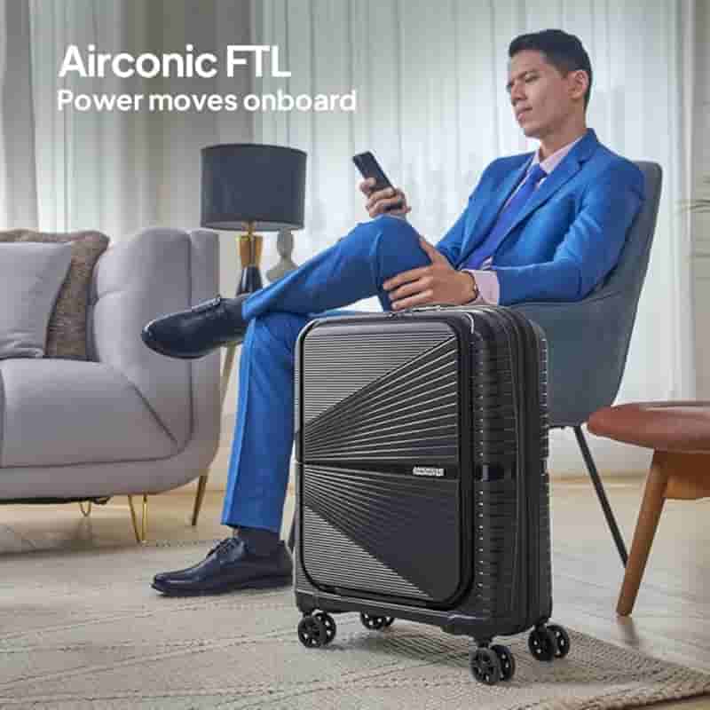 American Tourister Airconic 2.0 Cabin Trolley 55 FTL 15.6" � Obsidian Black (55 cm)