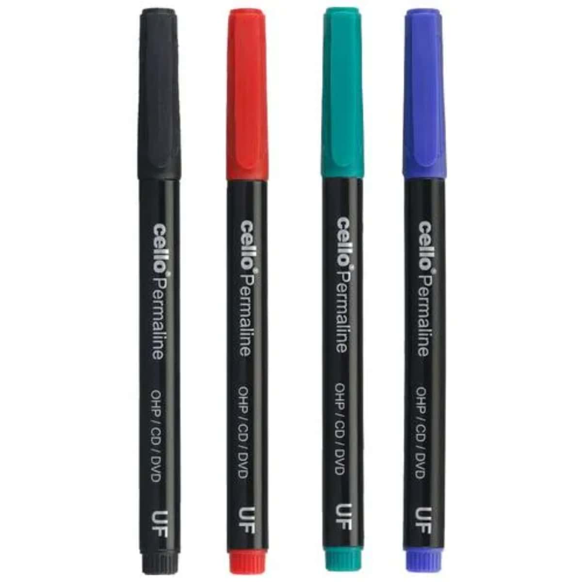 Cello CD Marker Pen Pack of 4 Colour