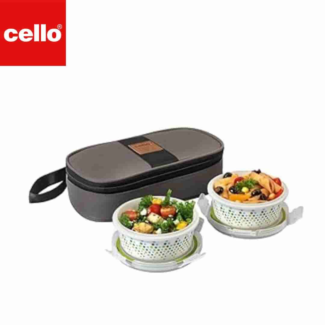Cello Lunch Box W Jacket 2Pc - Bubble Drop