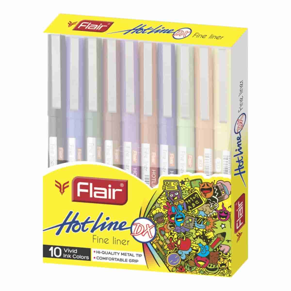 Flair Hotline Dx Fineliner Pen Set Of 10