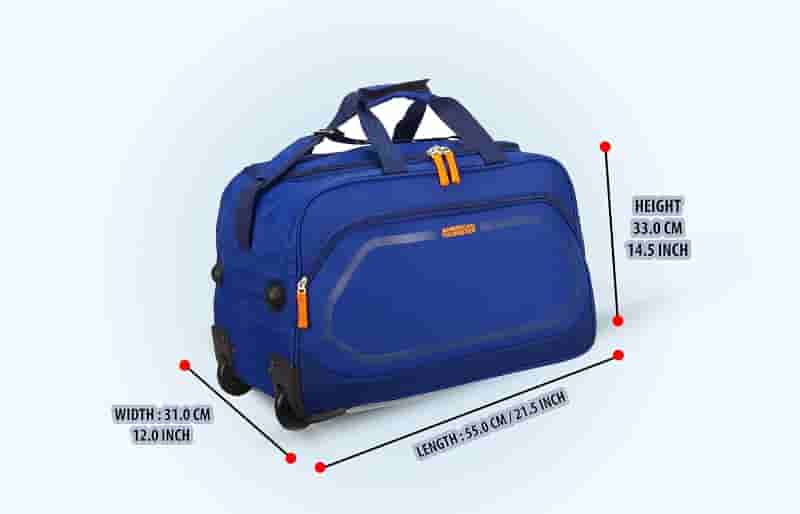 American Tourister Atom Wheeled Duffle Bag 01 � Blue (55 cm)