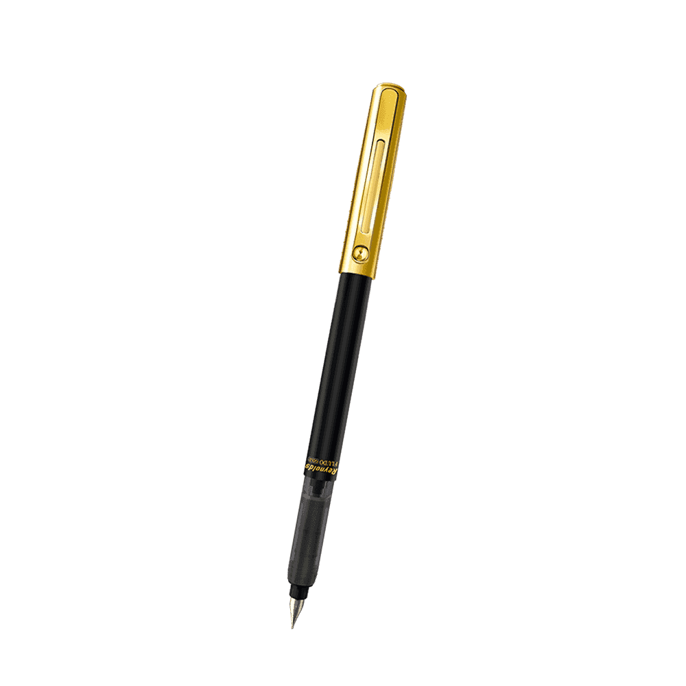 Reynolds Fludo Gold Fountain Pen Blue