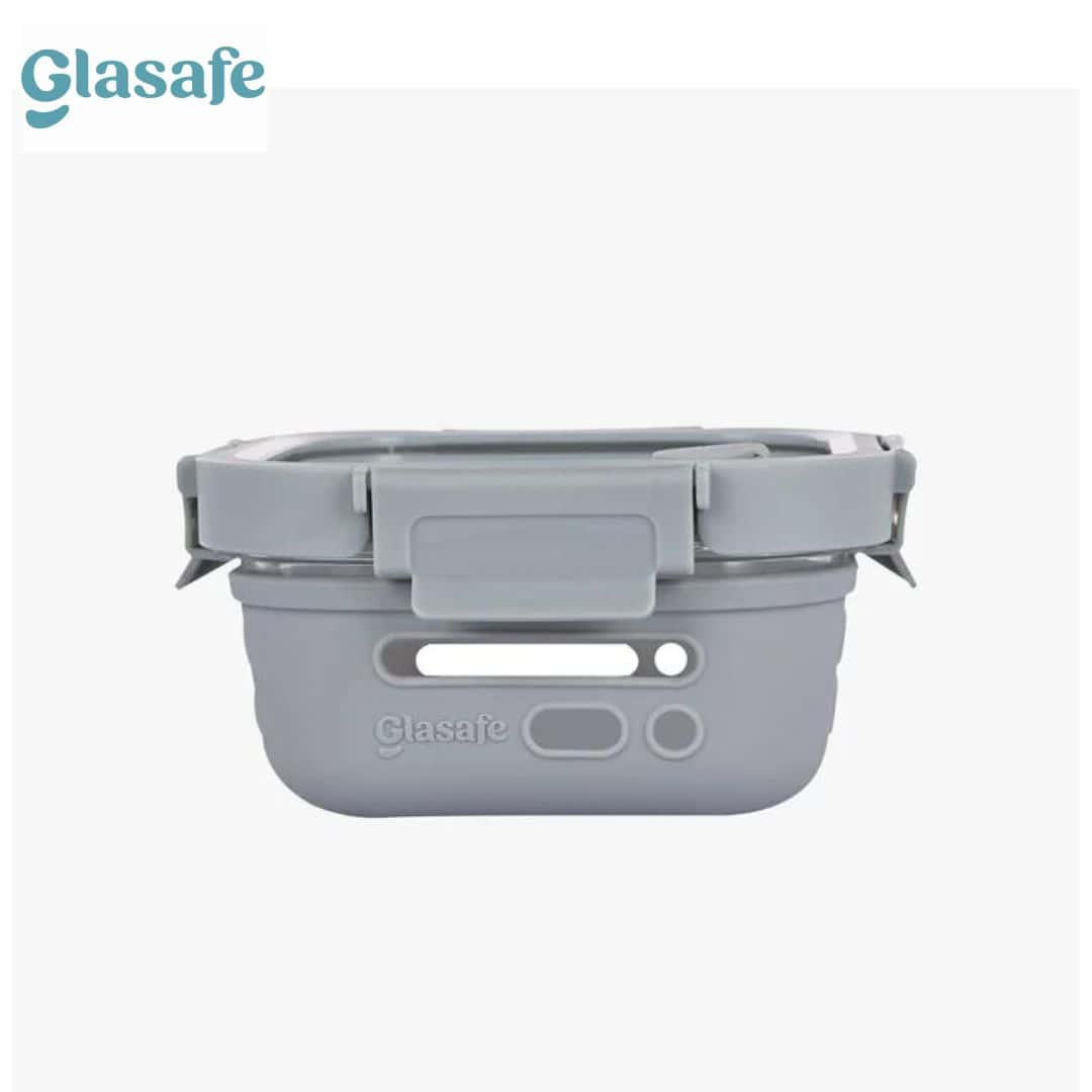 GLASAFE FRESH GRIP TIFFIN SHOOTING SLATE 320ML-GRAY COLOR