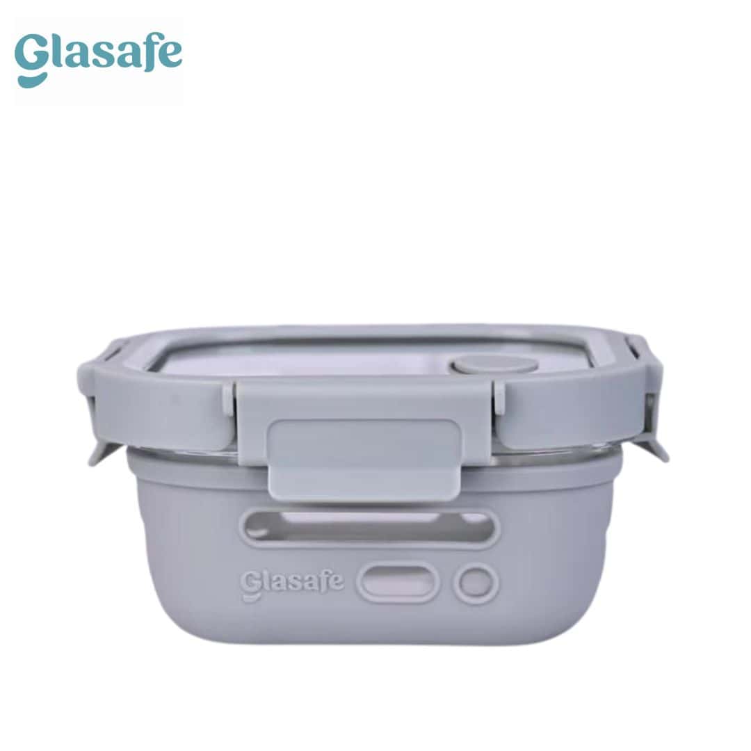 GLASAFE FRESH GRIP TIFFIN SHOOTING SLATE 520ML-GREY COLOR