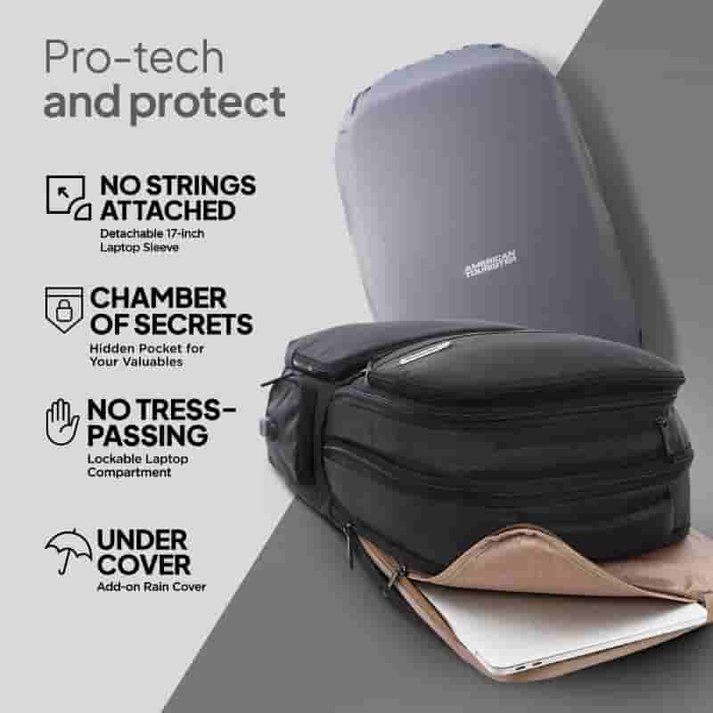 American Tourister Segno VE Laptop Backpack BP01 � Black (44 cm)