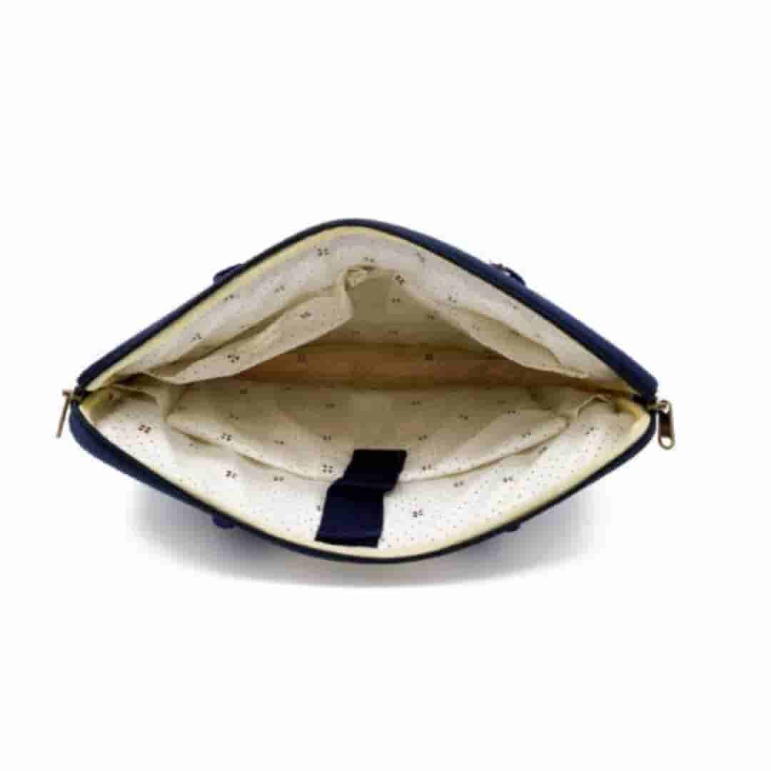 Eco-Friendly Blue Jute Laptop Sleeve