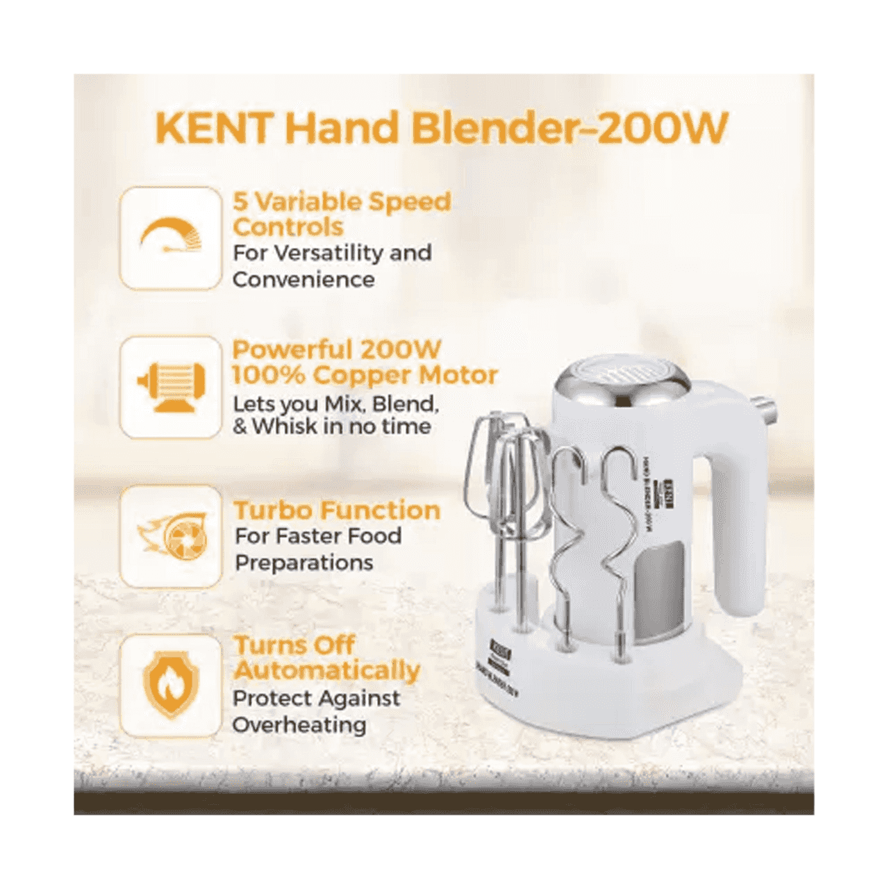 Kent Hand Blander 200W