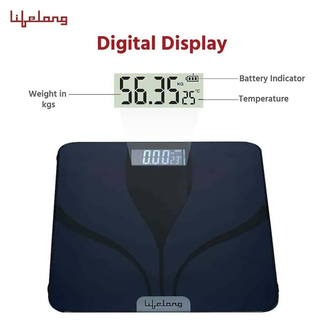 Lifelong Digital Weighing Scale Glass Weighing Scale Machine