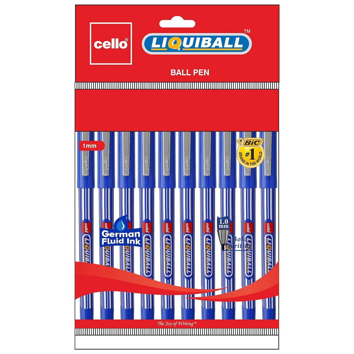 Cello Liqui Ball Pen Pack of 10 Blue