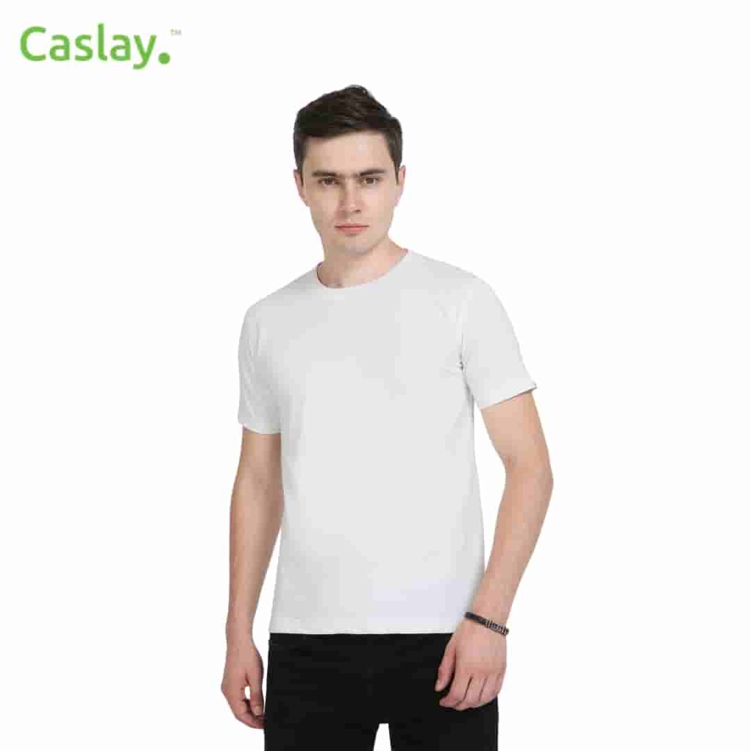 Caslay Crew Neck T-Shirts - White