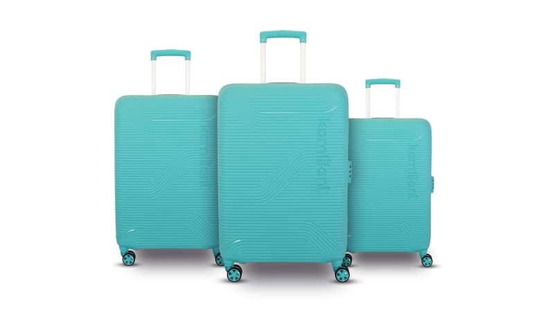 Kamiliant Nexus DW 3-Piece Luggage Set � Aqua Blue (55/67/77 cm)