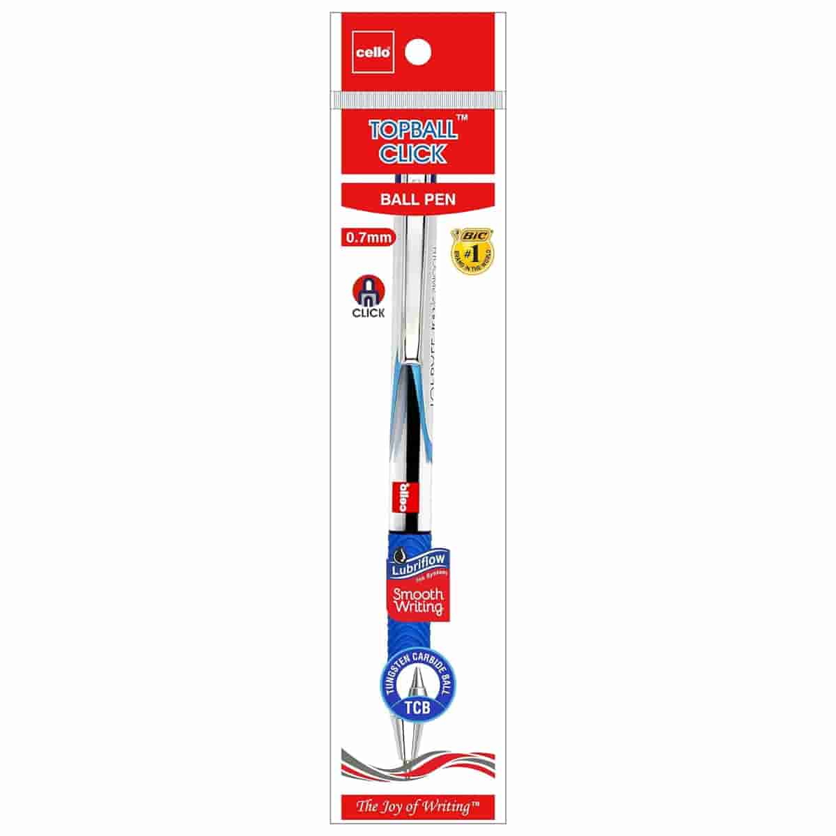 Cello Top Ball Click Ball Pen Blue